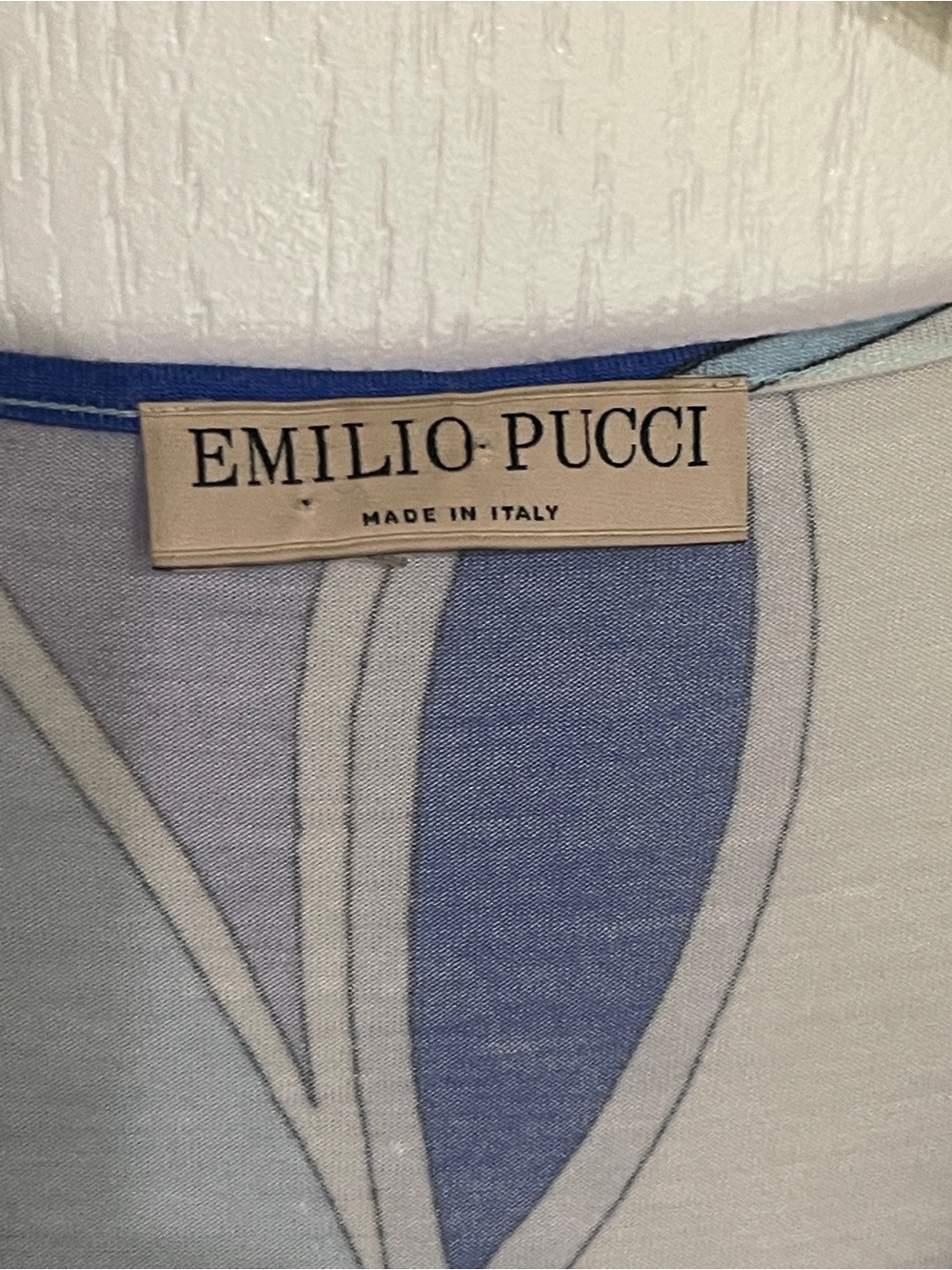 EMILIO PUCCI Swirl Print Cross Front Deep V Stretch Cotton Tank $1,940 40 US 10 - Picture 5 of 13